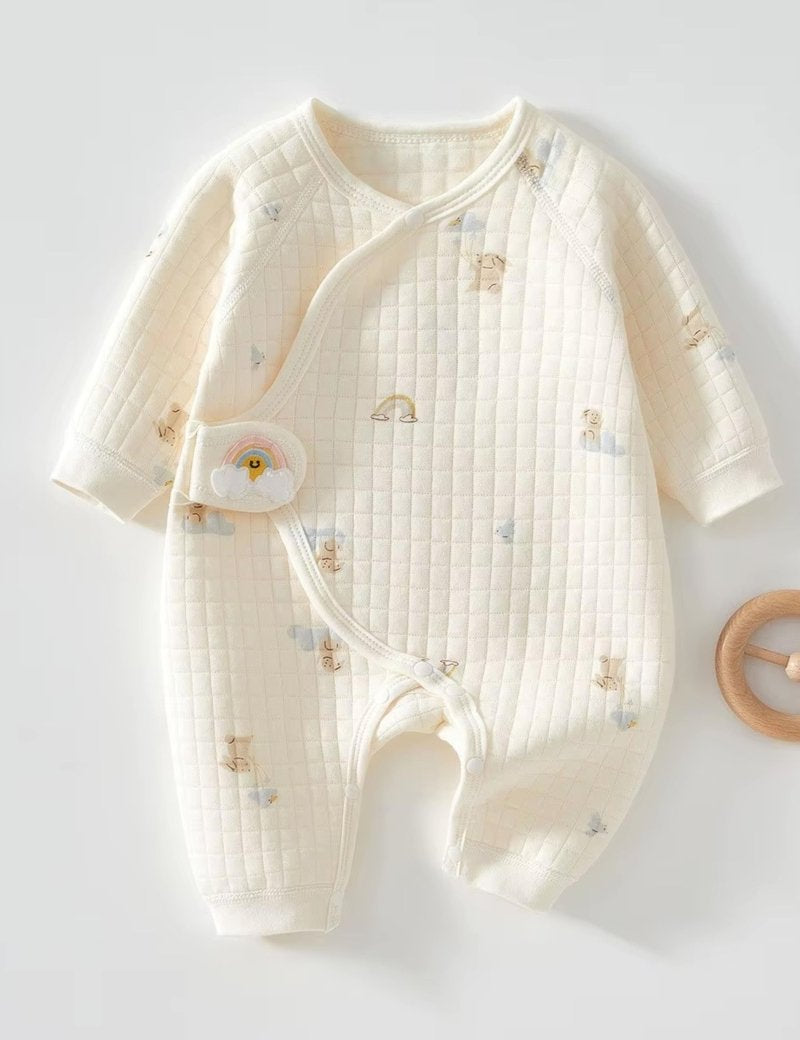 The Cozy Pink Boucle Baby Bear & Rainbow Personalised Gift Box - Cozy Crew Club