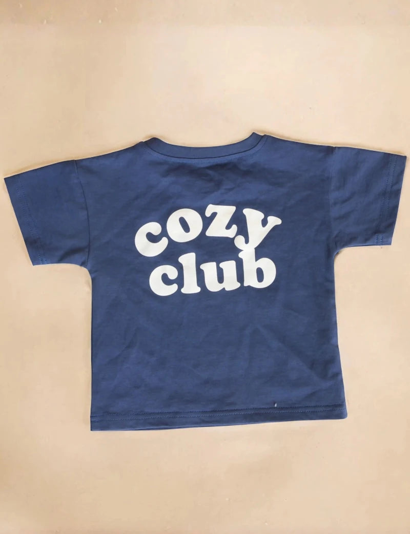 Cozy Crew Club Graphic Tee - Navy - Cozy Crew Club