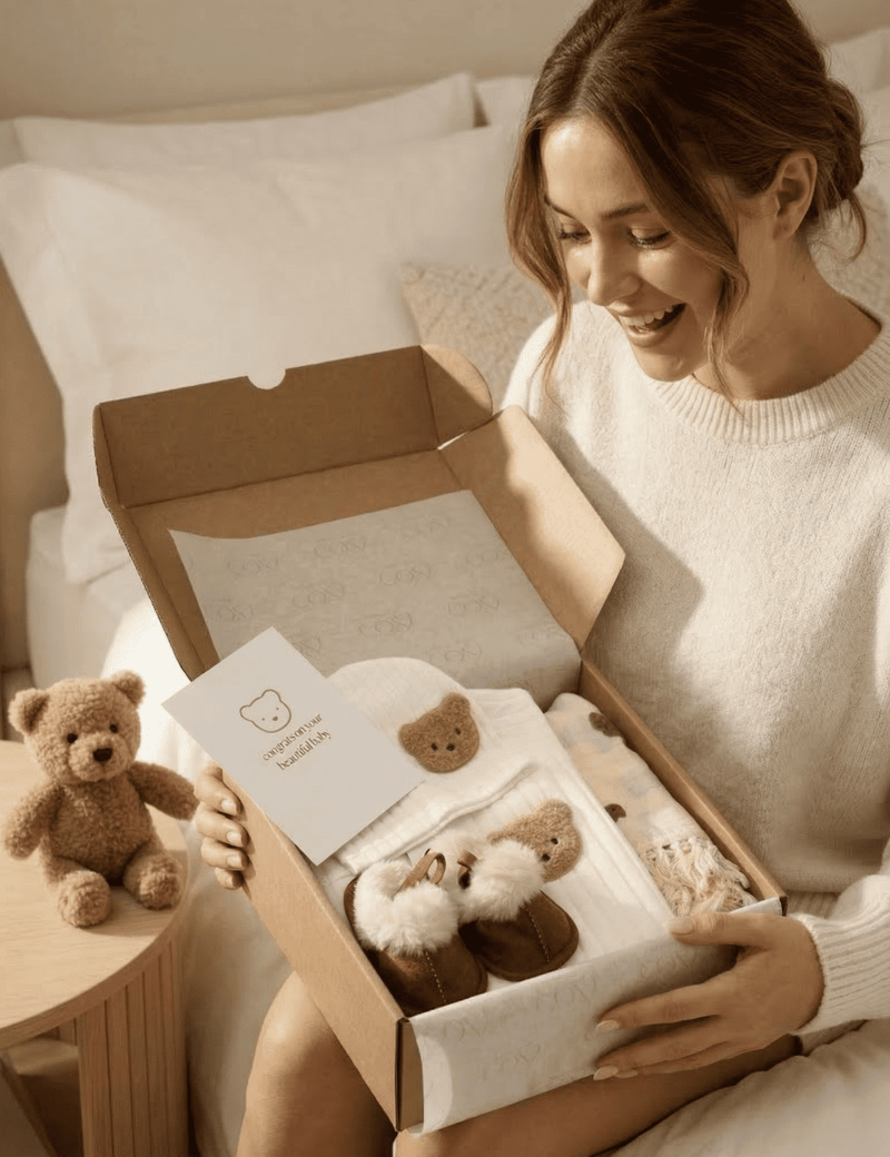 The Cozy Boucle Baby Bear Personalised Gift Box Cozy Crew Club OL Gift Sets mora-uk.myshopify.com the-ultimate-cozy-baby-bear-gift-box 10off, 20off, _upsell_the-bear-blanket, al-not-returnable, Baby, bear socks, BFCM45, BFCMGIFT, birthday, bunny comforter, CHRISTMAS45, embroidery, excludefromwssistock, gift, gift box, gift boxes, gift card, giftbox, gifts, LINECARD, newborn, PADDY10, personalise, personalize, pom pom blanket, romper, SWADDLE, uk