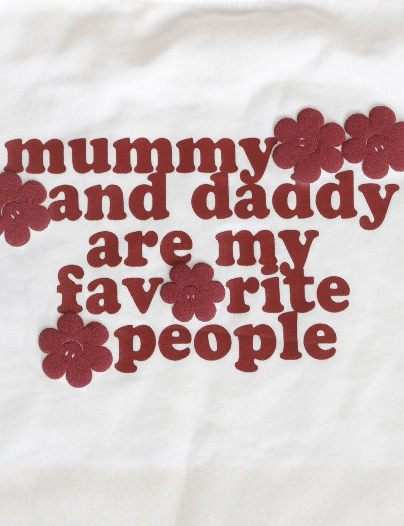 Mummy & Daddy Are My Fav Cozy Long Sleeve Tee - Cozy Crew Club