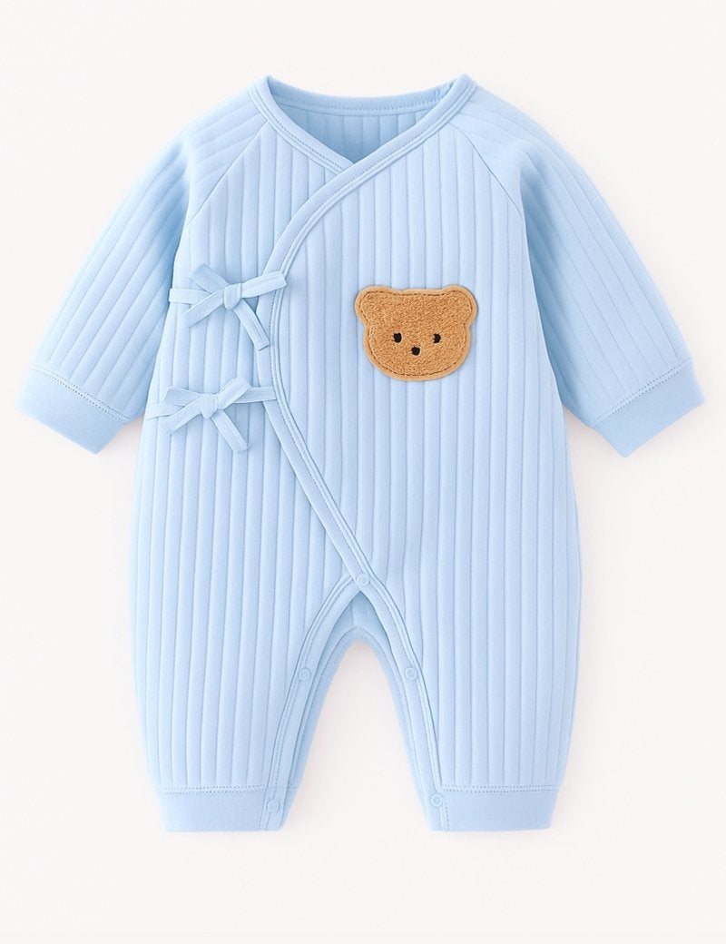 The Cozy Blue Boucle Baby Bear & Blue Rainbow Personalised Gift Box - Cozy Crew Club