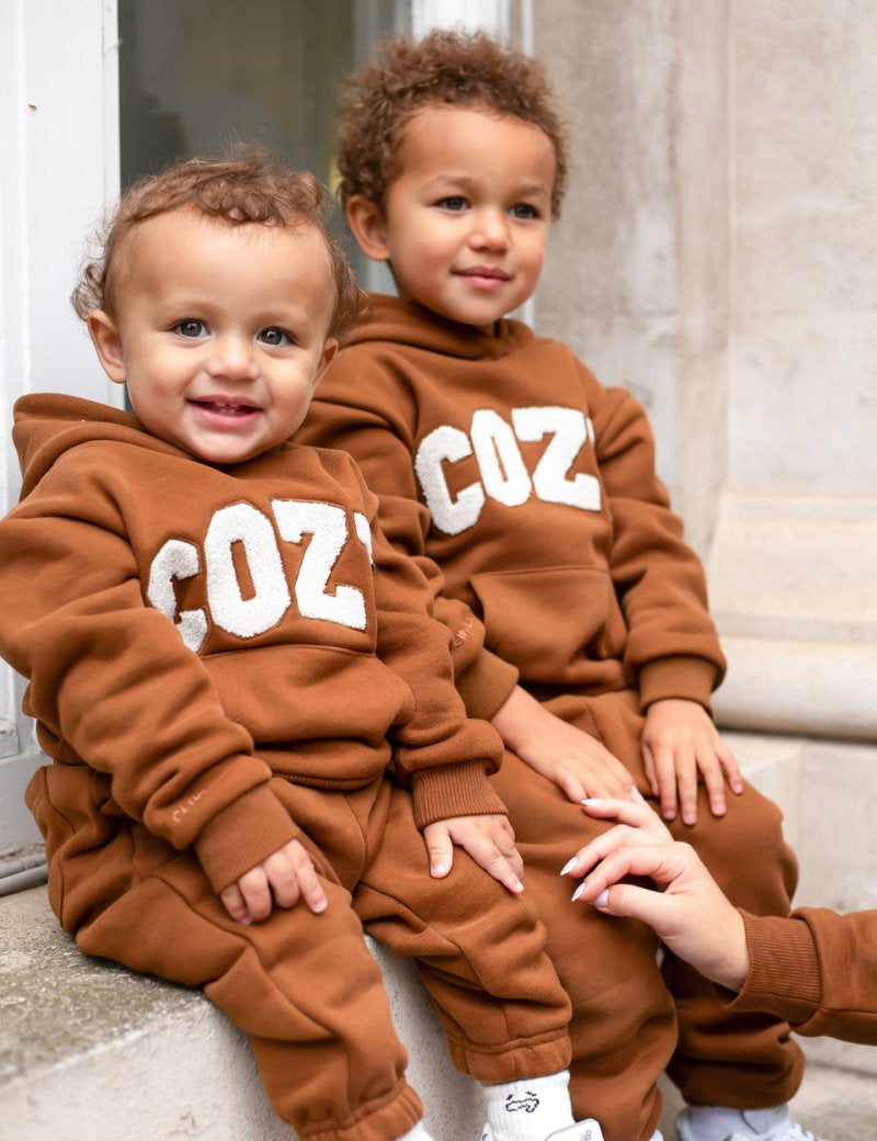 COZY Mini Tracksuit Brown - Cozy Crew Club