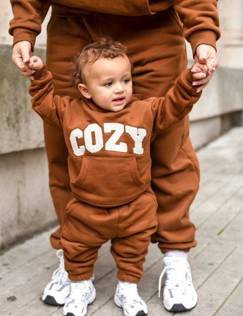 COZY Mini Tracksuit Brown - Cozy Crew Club