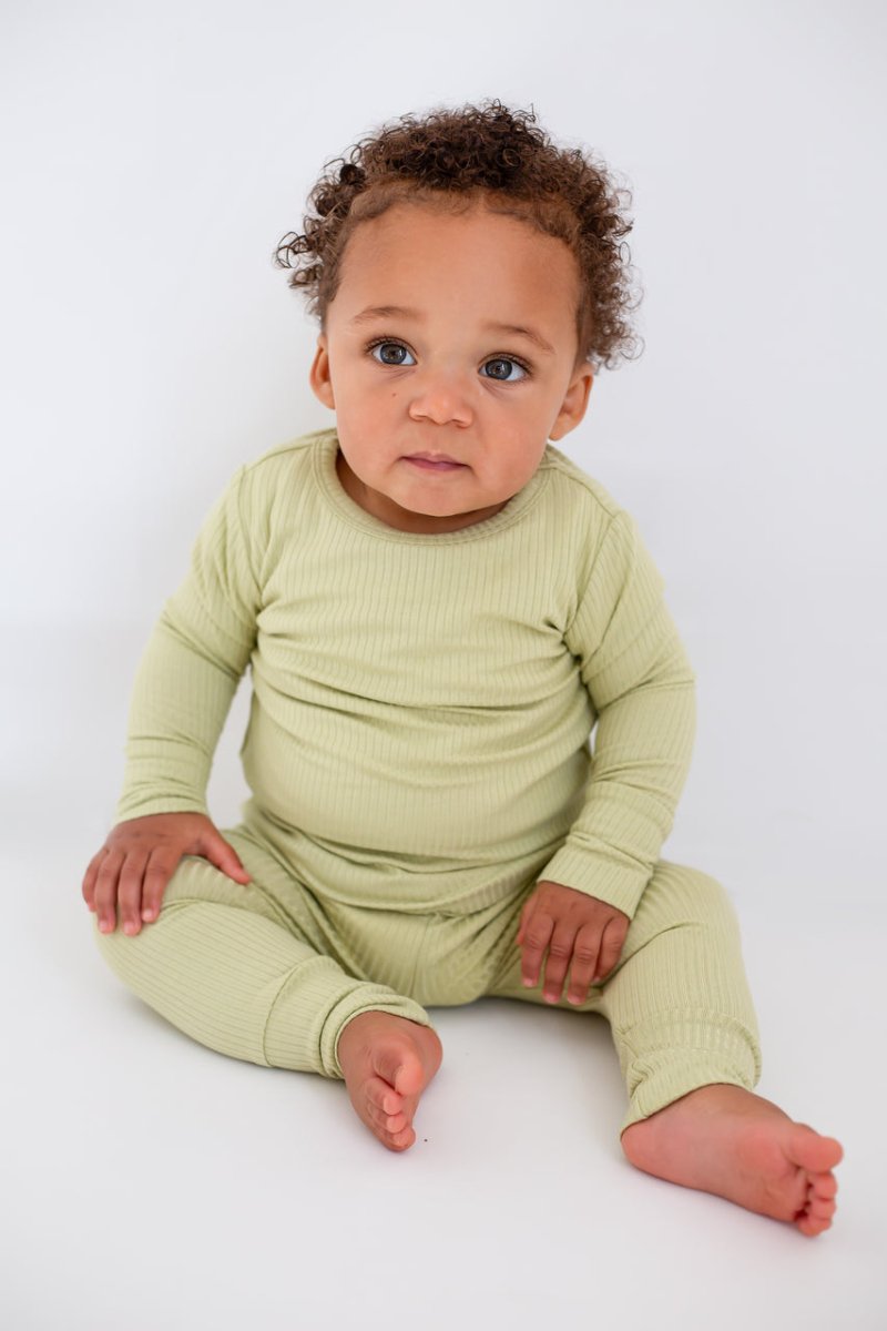 Green Ribbed Bamboo Two-Piece Set Long Sleeve Pyjamas Cozy Crew Club OL Pyjamas mora-uk.myshopify.com green-ribbed-bamboo-two-piece-set-long-sleeve-pyjamas 33off, 60off, allproducts, baby, baby collection, baby pajamas, bamboo, bear, bear collection, bear pyjamas, BFCM-60, BFCM20, china, CHRISTMAS20, clothing, easter50, green, new in, nightwear, organic, pajamas, pjs, pyjamas, ribbed, SSSALE2550, sssalepart50, summersale24, ultracozy, zero