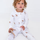 Bambi Bamboo Zip Sleepsuit Romper One Piece