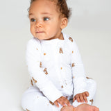 Bear Bamboo Zip Sleepsuit Romper One Piece