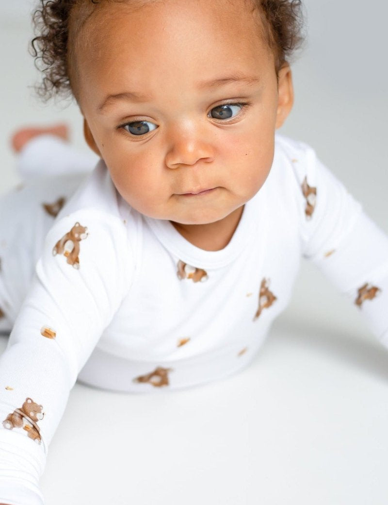 Bear Bamboo Two-Piece Set Long Sleeve Pyjamas - Cozy Crew Club