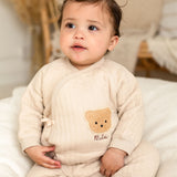 The Teddy Bear Boucle Wrap Baby Grow Romper
