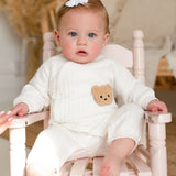 The Teddy Bear Boucle Wrap Baby Grow Romper