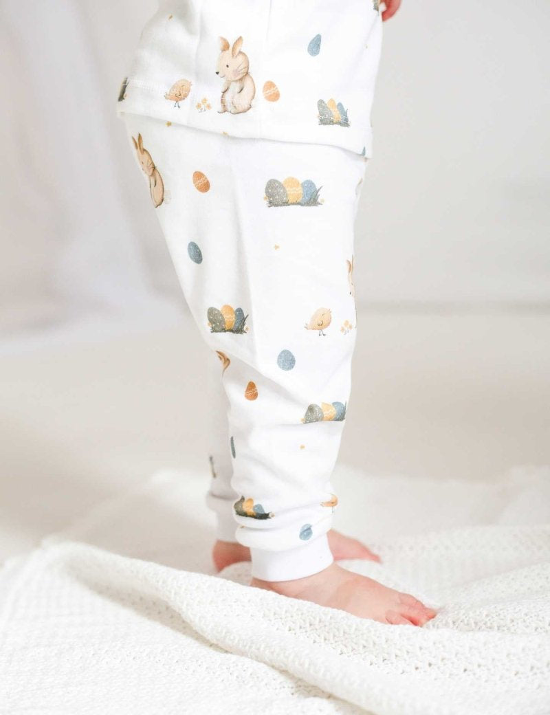 Cozy Easter Bunny Bamboo & Organic Cotton Two-Piece Set Long Sleeve Pyjamas - Cozy Crew Club