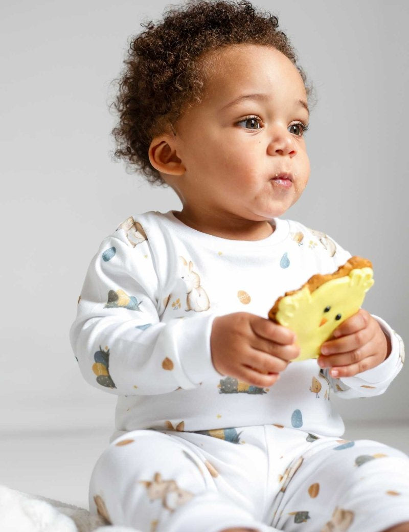 Cozy Easter Bunny Bamboo & Organic Cotton Two-Piece Set Long Sleeve Pyjamas - Cozy Crew Club