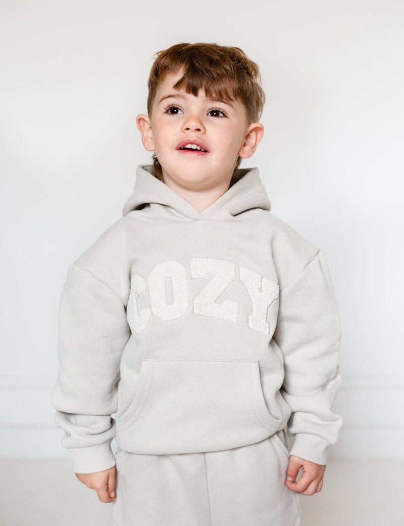 COZY Mini Tracksuit Stone Set - Cozy Crew Club