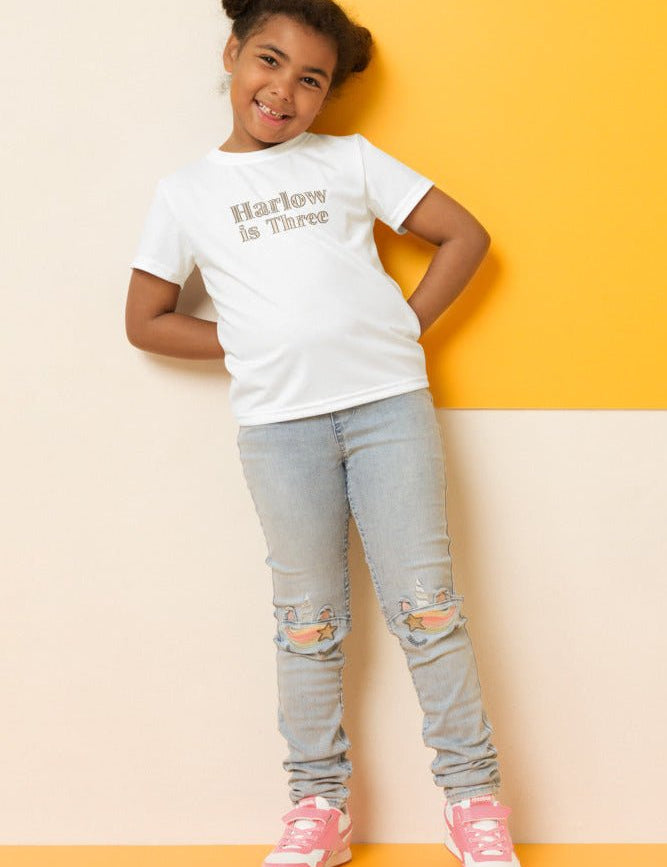 Turns Three 3rd Birthday T-Shirt Personalised Name Cozy Crew Club OL T-Shirts mora-uk.myshopify.com turns-three-3rd-birthday-t-shirt-personalised-name 10off, 20off, Baby, BFCM-20, BFCM-25, BFCM20, birthday, boy, CHRISTMAS20, excludefromwssistock, girl, t-shirt, THREE, tshirt, uk, WINTER20