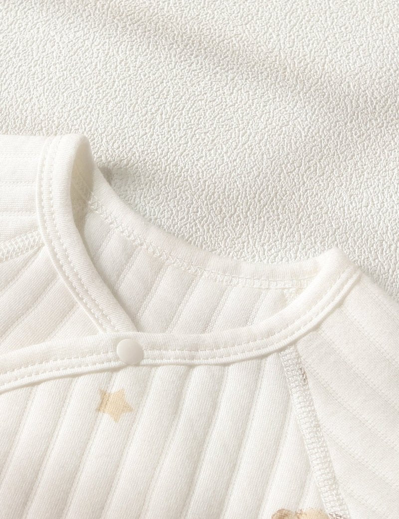 The Charming Bear Boucle Wrap Baby Grow Romper - Cozy Crew Club