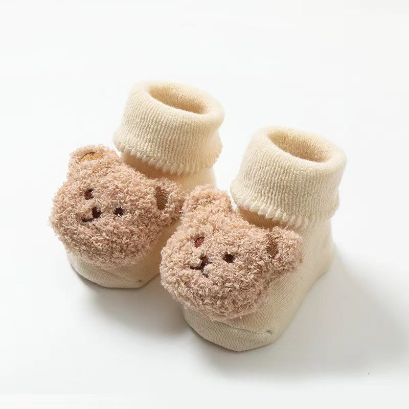 Slipper-Socken aus Bouclé-Teddy