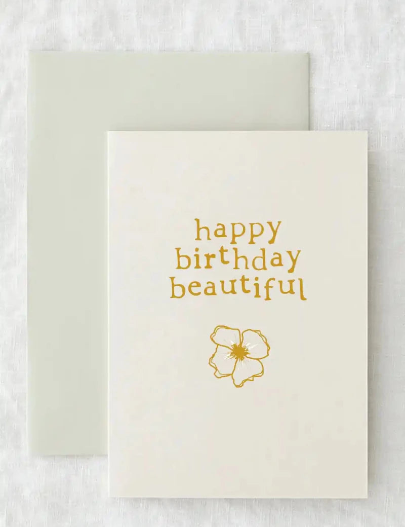 Happy Birthday Beautiful - Gift Card - Cozy Crew Club