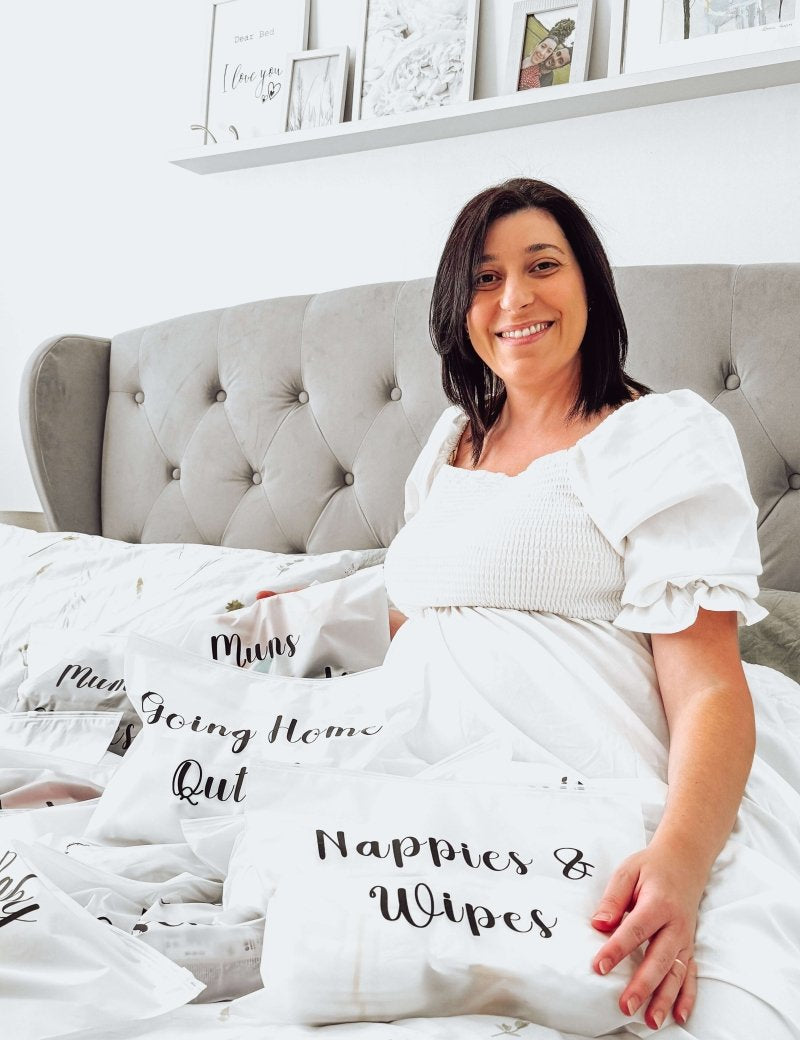 Maternity Bag Organizers x14 | Zip Lock Reusable Bags Set | Baby Shower Essentials - Cozy Crew Club