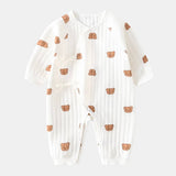 The Barney Bear Boucle Wrap Baby Grow Romper