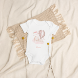 Personalisierter Name Hase Heißluftballon Body