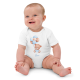 Personalisierter Name Bär Blauer Ballon Body