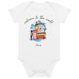 Willkommen in der Welt, London Town (personalisierter Namens-Bodysuit)