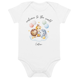 Willkommen bei den Weltsafari-Ballons (personalisierter Namens-Bodysuit)