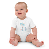 Baby With Balloons Baby Boy Due Bodysuit