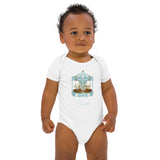 Blauer Karussell-Body für Babys