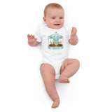 Blauer Karussell-Body für Babys