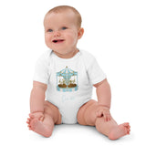 Blauer Karussell-Body für Babys