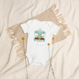 Blauer Karussell-Body für Babys