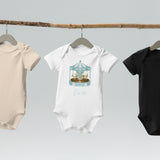 Blauer Karussell-Body für Babys