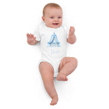 Blue Crib Baby Boy Due Bodysuit