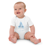 Blue Crib Baby Boy Due Bodysuit