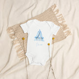 Blue Crib Baby Boy Due Bodysuit