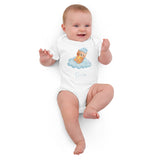 Blue Bear On A Cloud Baby Boy Due Bodysuit