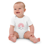 Geboren im Jahr 2025/26, Rosa (personalisierter Namens-Bodysuit)