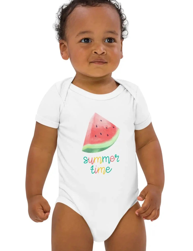 Watermelon Summertime Bodysuit - Cozy Crew Club