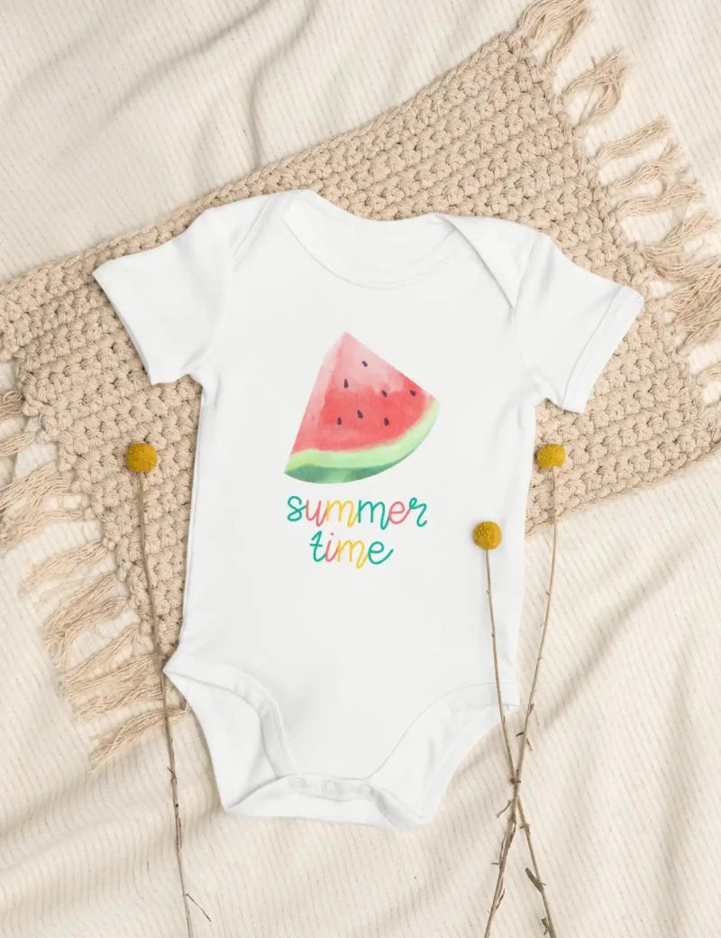 Watermelon Summertime Bodysuit - Cozy Crew Club