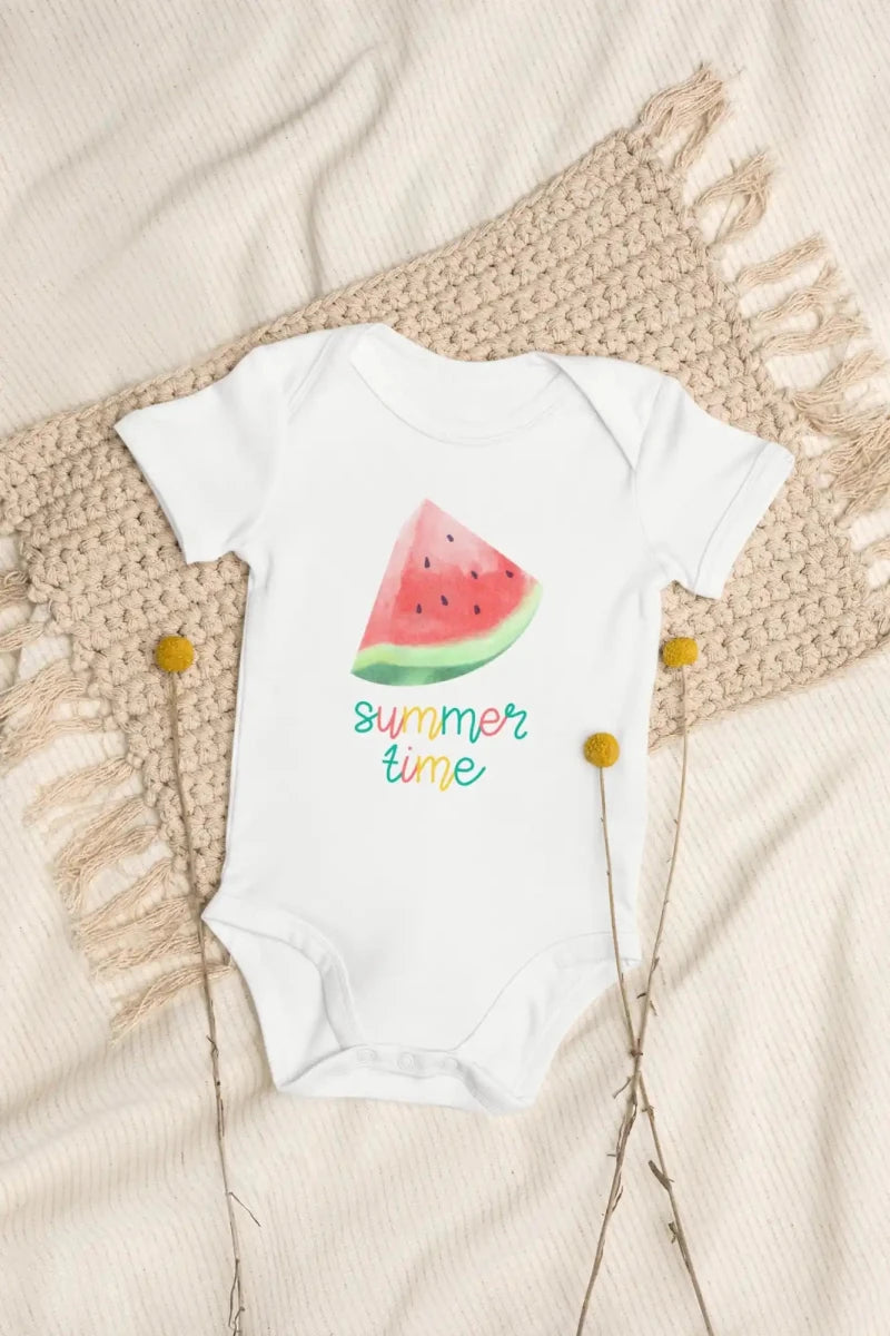 Watermelon Summertime Bodysuit - Cozy Crew Club