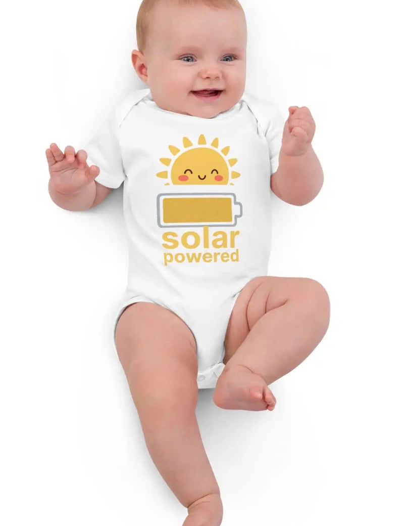 Solar Powered Bodysuit in White - Cozy Crew Club
