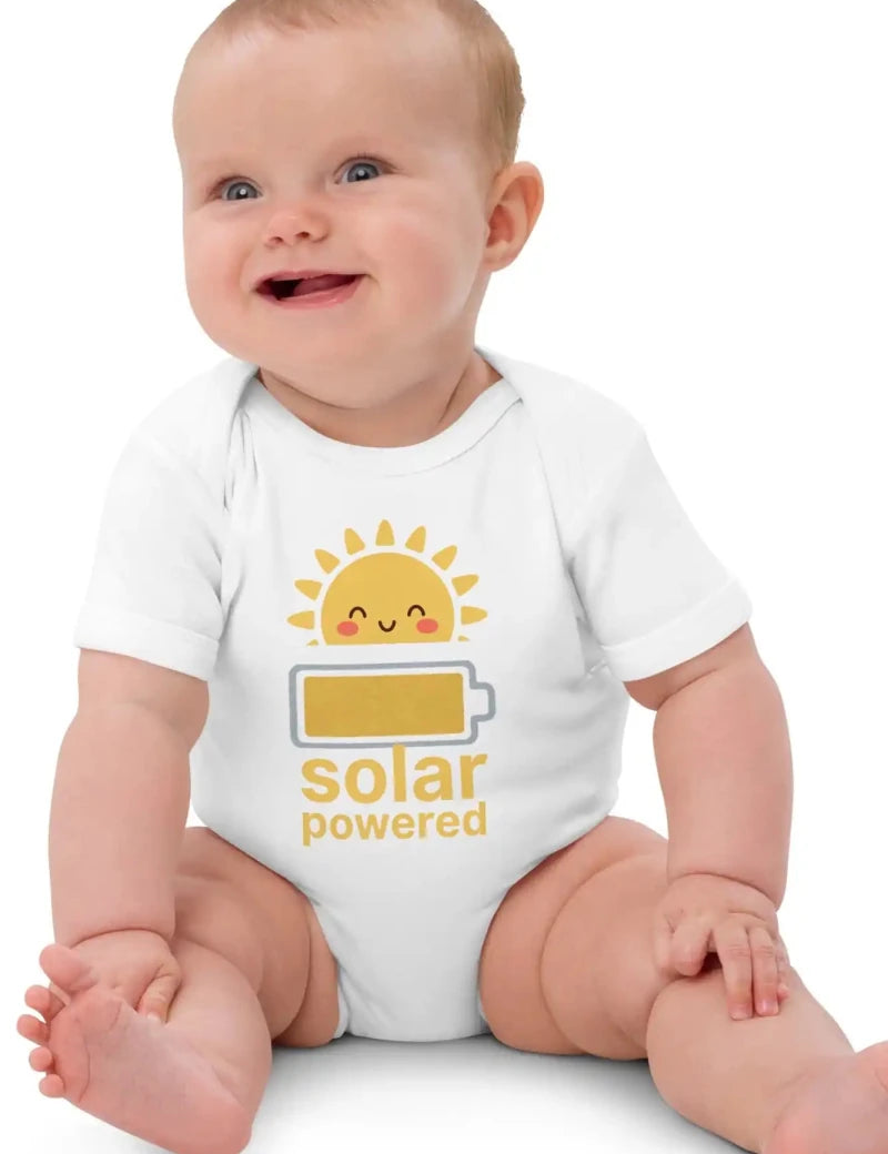 Solar Powered Bodysuit in White - Cozy Crew Club