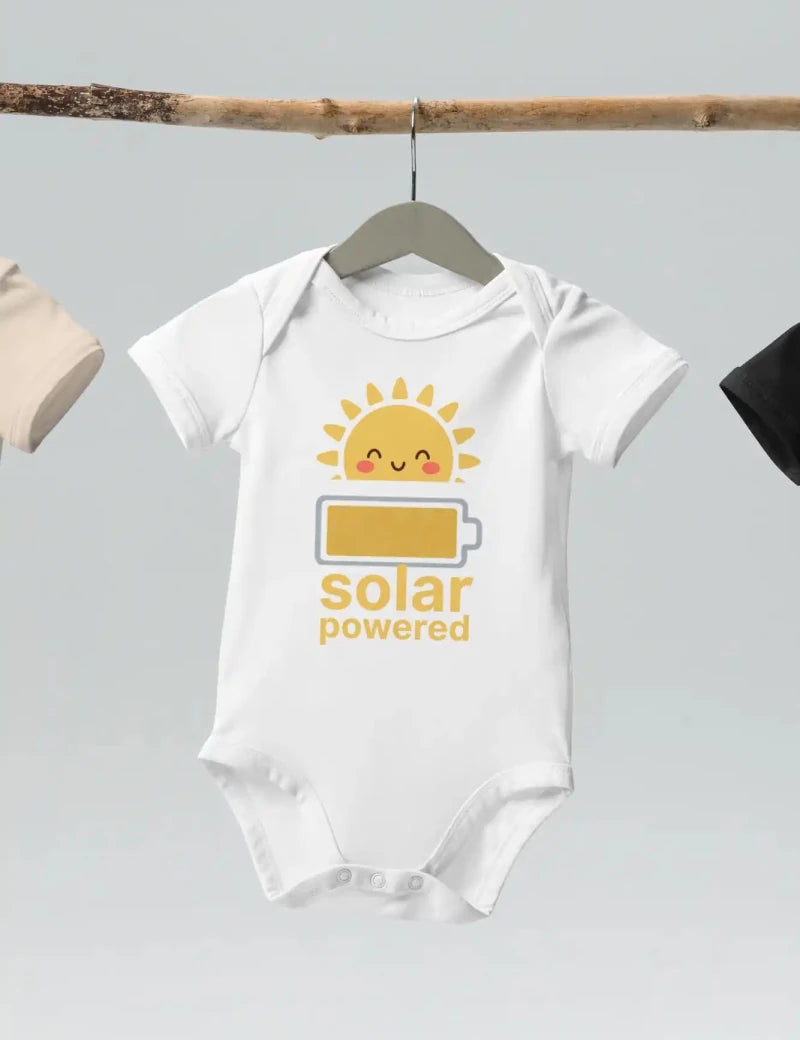 Solar Powered Bodysuit in White - Cozy Crew Club