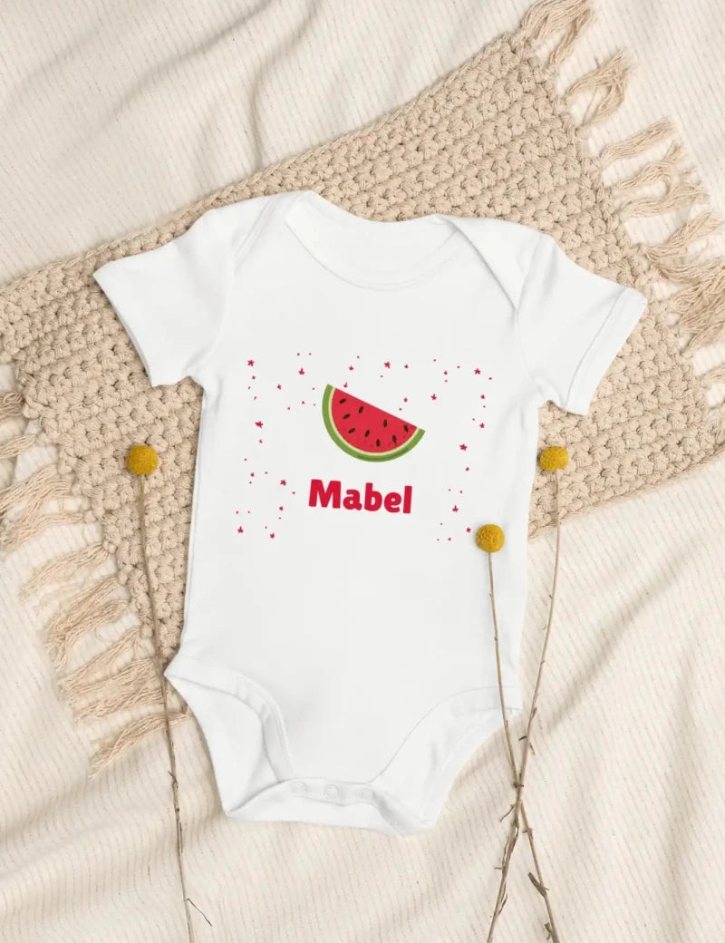 Watermelon Personalised Bodysuit - Cozy Crew Club