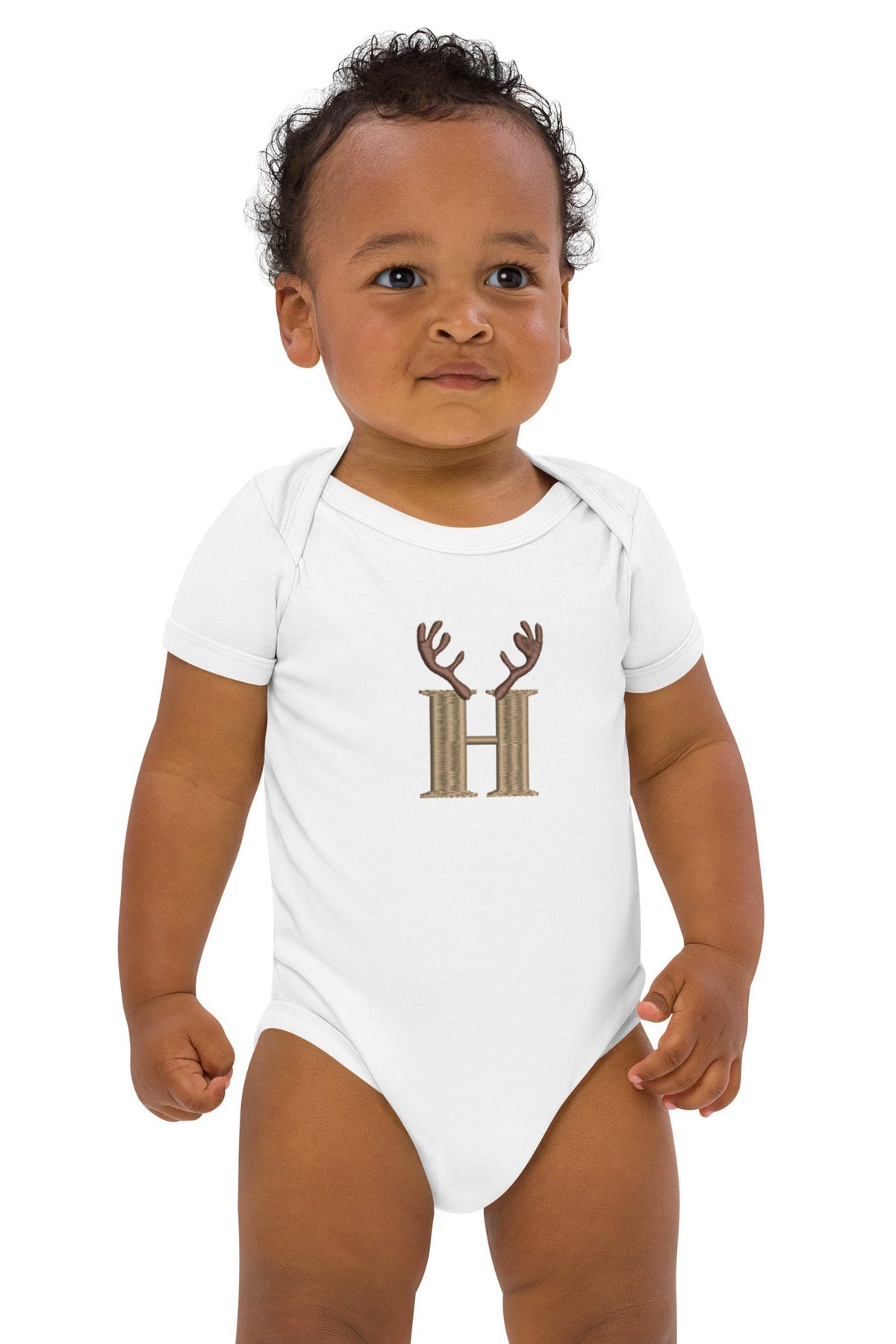 Antlers With Initial Bodysuit Vest