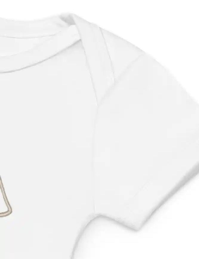 Bunny Initial (Personalised Embroidered Bunny Bodysuit) - Cozy Crew Club