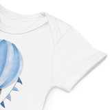 Personalisierter Name Bär Blau Heißluftballon Body