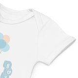 Baby With Balloons Baby Boy Due Bodysuit