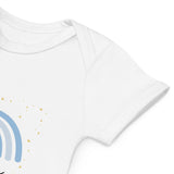 Geboren im Jahr 2025/26, Blau (personalisierter Namens-Body)