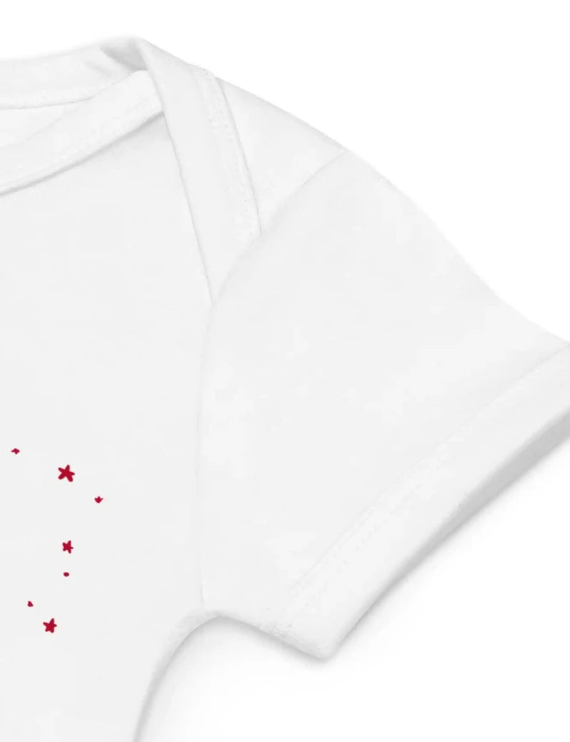 Cherry Personalised Bodysuit in White - Cozy Crew Club